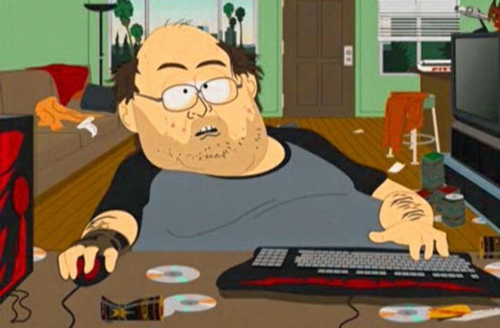 The fat nerdy computer guy from South Park and he’s got some mountain dew