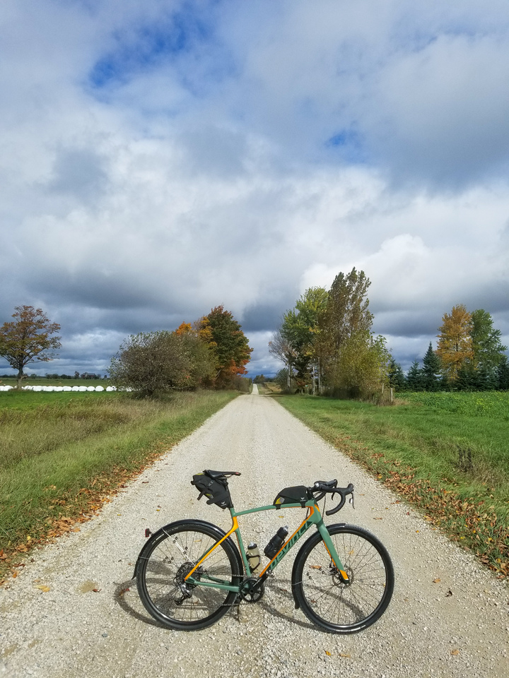 Grimey in the middle of a road in the middle of fucking nowhere