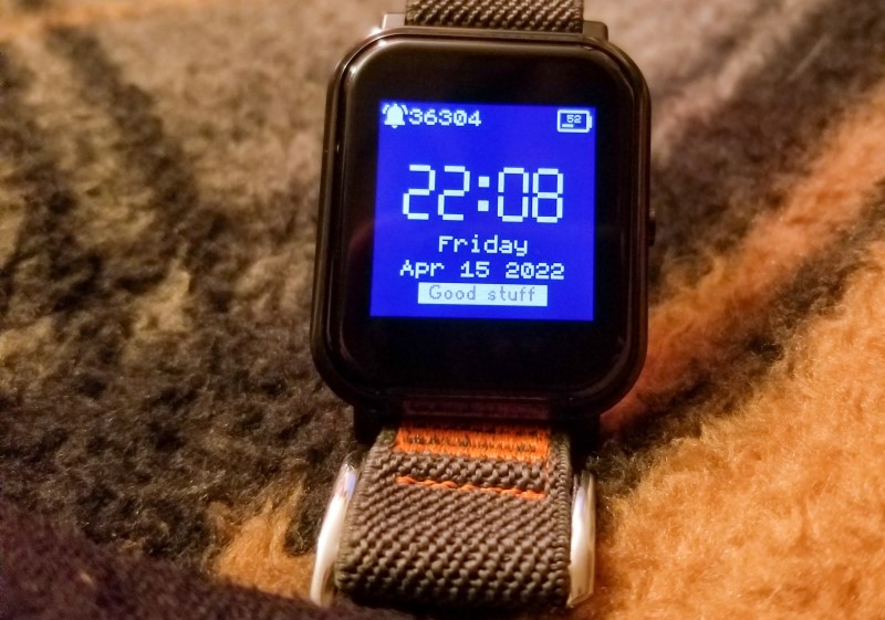 Hacked watch face